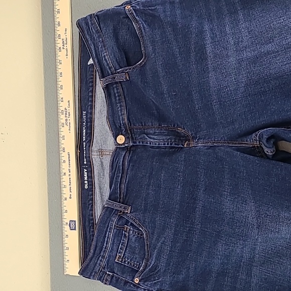 OLD NAVY Women's Boyfriend Skinny Distressed Stretch Blue Jeans -‎ Size 18 - Picture 8 of 11